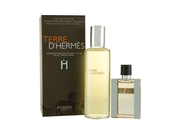 HERMES Terre D`hermes Refillable Natural Spray & Refill Edt 30 & 125ml M