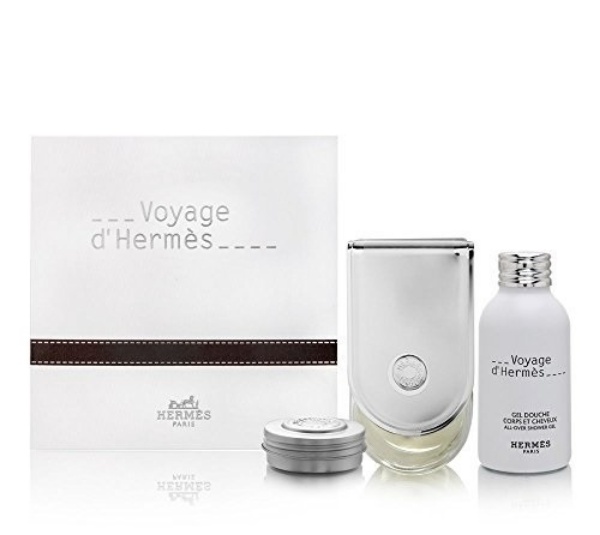 HERMES Voyage D'Hermes Pure Parfum 100ml+ Moisturizing Balm + Shower Gel + Miniature W-M Set