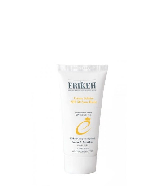 کرم ضدآفتاب فاقد چربی (بدون رنگ)+SPF 50 اریکه 