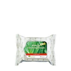 دستمال پاک کننده آرایش شفاف کننده پیوردرم حاوی عصاره آلوئه ورا دستمال پاک کننده آرایش شفاف کننده پیوردرم حاوی عصاره آلوئه ورا