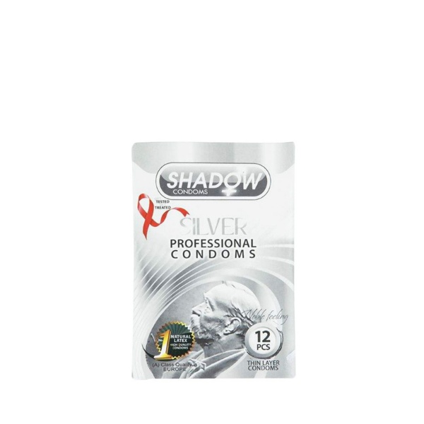 کاندوم شادو مدل Silver بسته 12 عددی