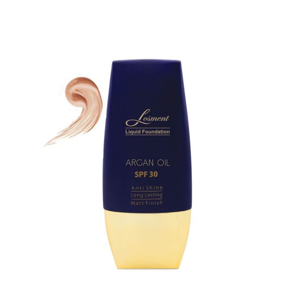 کرم پودر حاوی روغن آرگان و آلوئه ورا آنتی شاین، مات و بادوام با SPF30 لوسمنت