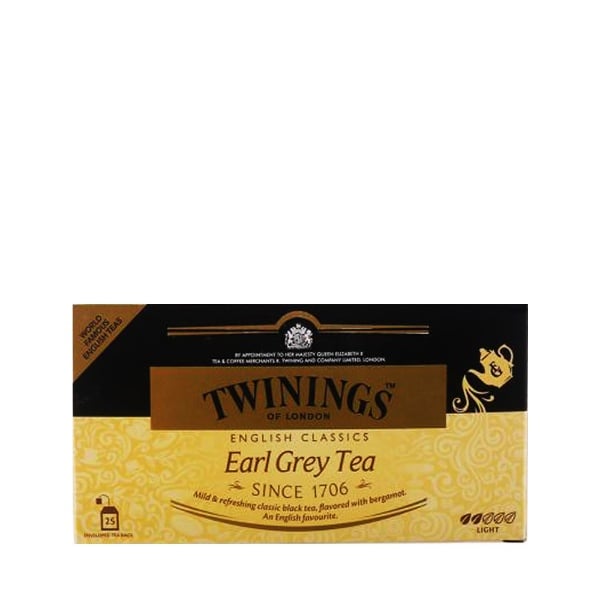 چای سیاه ارل گری معطر توینینگز 25 عددی