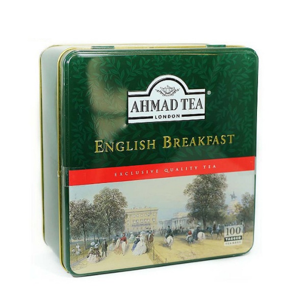 چای سیاه کیسه ای صبحانه انگلیسی معطر احمد 100 عددی