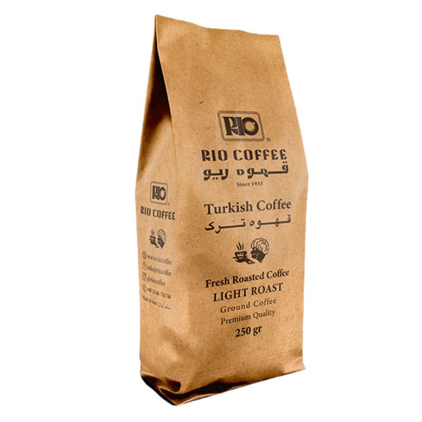 قهوه ترک با رست کم و طعم ملایم قهوه ریو 250 گرم