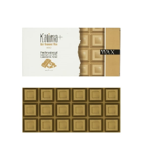 موم اپیلاسیون قالبی طرح شکلات طلایی کالیما پلاس 320 گرم