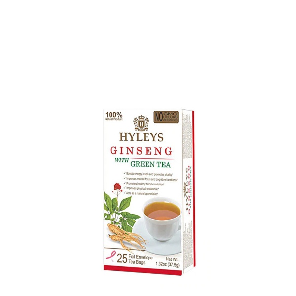 Hyleys Tea Ginseng With Green Tea 25pcs Hiland Beauty