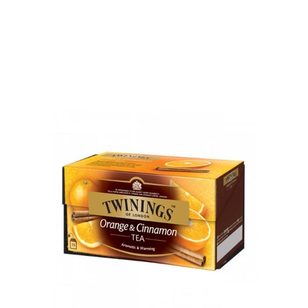 چای سیاه با طعم پرتقال و دارچین توینینگز 25 عددی