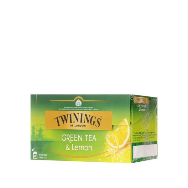 چای سبز کیسه ای با طعم لیمو توینینگز 25 عددی