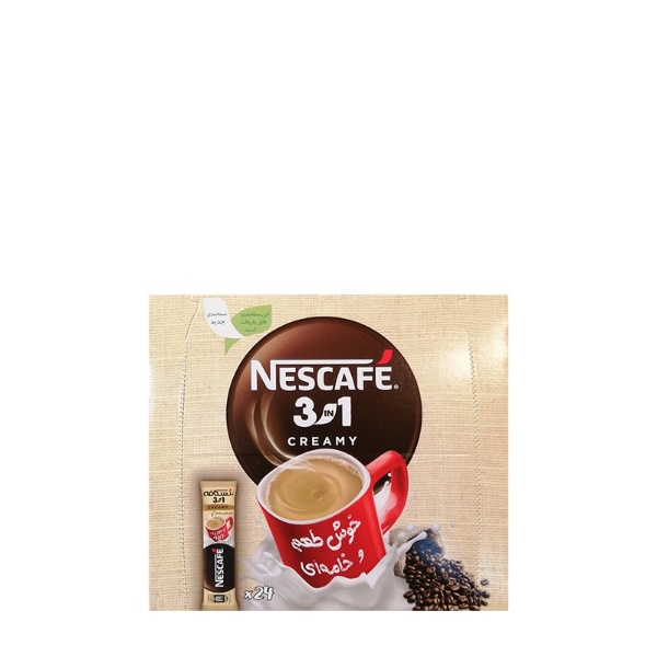 پودر قهوه فوری 3 در 1 حاوی پودر شیر نسکافه 24 عدد