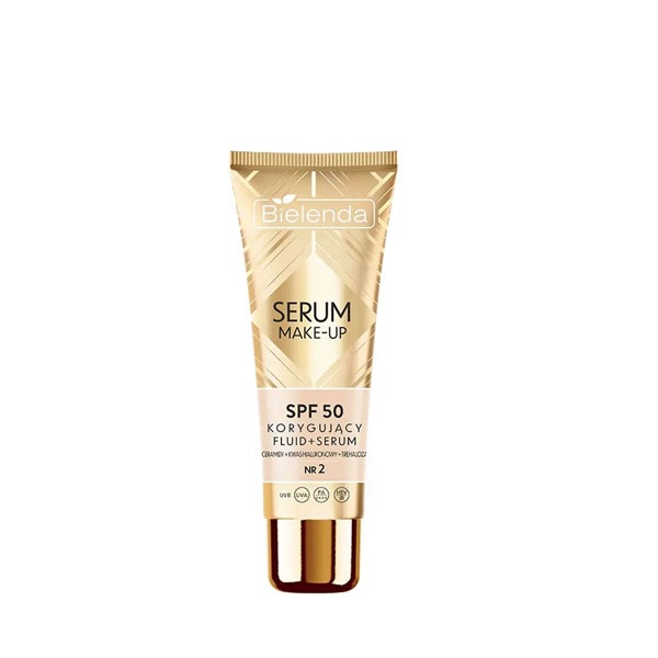 میکاپ سرم اصلاح کننده +  حاوی Spf 50 مناسب برای انواع پوست شماره 2 بیلندا 30 میل