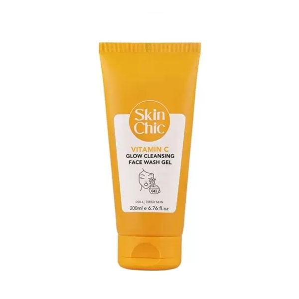 SKIN CHIC Vitamin C Glow Cleansing Face Wash GelDull & Tired Skin 200ml 