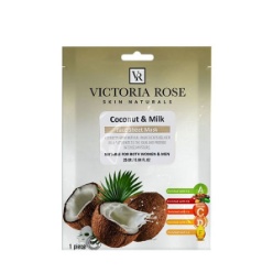 ماسک صورت ورقه ای شیر نارگیل ویکتوریا رز 25میل  ماسک صورت ورقه ای شیر نارگیل ویکتوریا رز 25میل