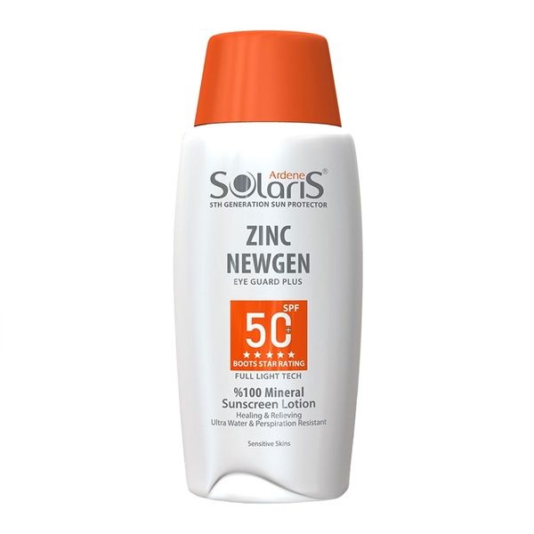 لوسیون ضد آفتاب و التیام بخش پوست SPF50 مناسب پوست حساس آردن سولاریس 100میل