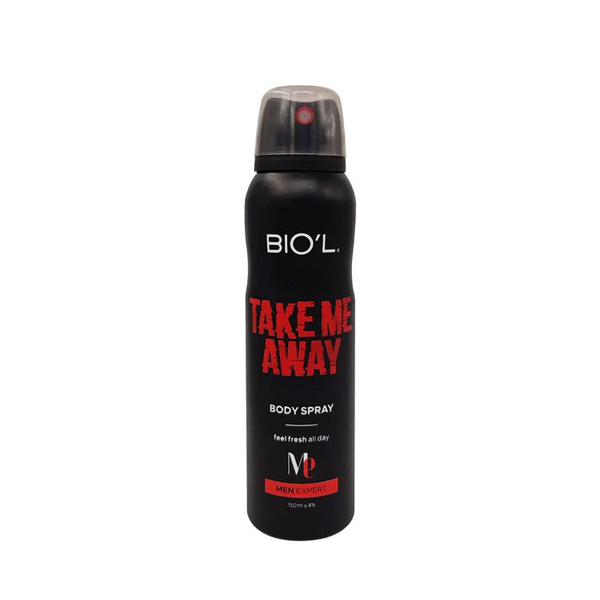 اسپری بدن مردانه بیول take me away حجم 150 میل