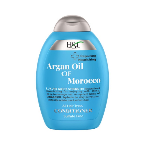 نرم کننده مغذی و بازسازی کننده حاوی روغن آرگان موروکو مناسب انواع مو هربال تک 385میل