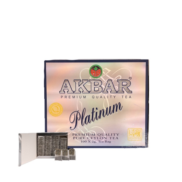 چای خالص سیلان کیسه ای پلاتینیوم اکبر 100عدد