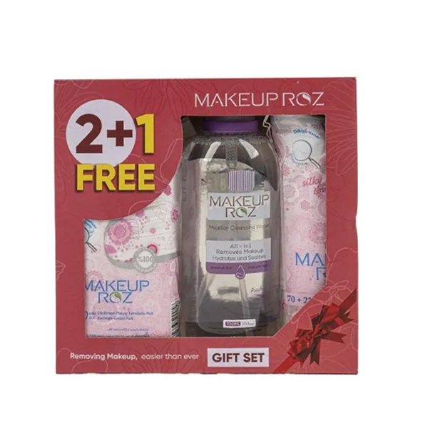 پک پد آرایش پاک کن میکاپ رز + میسلار واتر پوست حساس