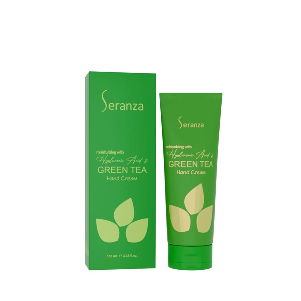 کرم مرطوب کننده دست هیالورونیک و چای سبز سرانزا 100 میل