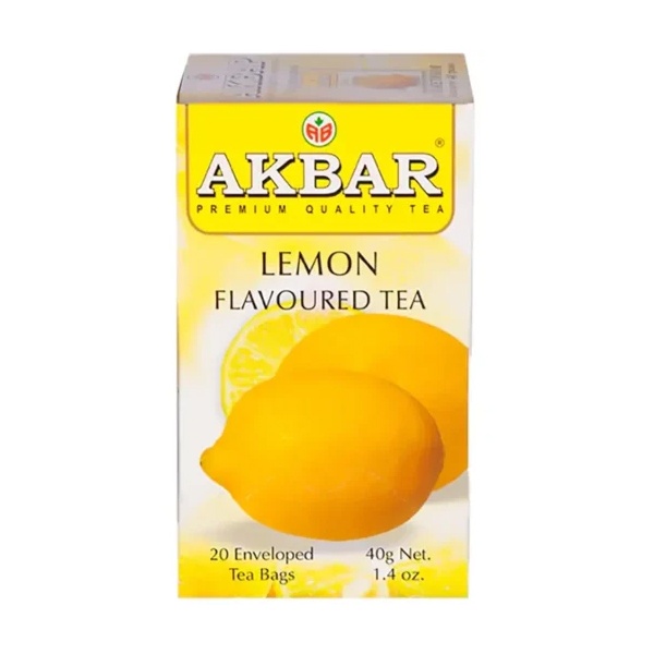 چای کیسه‌ای با طعم لیمو اکبر 20عدد