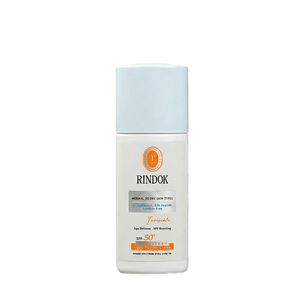 کرم ضدآفتاب آکوا فیوژن مناسب پوست خشک SPF+50 ریندوک 50 میل