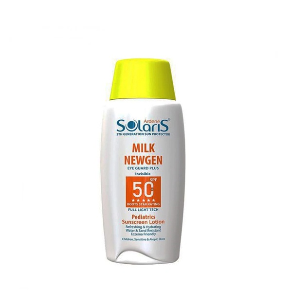 لوسیون ضدآفتاب SPF50 مناسب کودکان و پوست های حساس سولاریس آردن 100میل