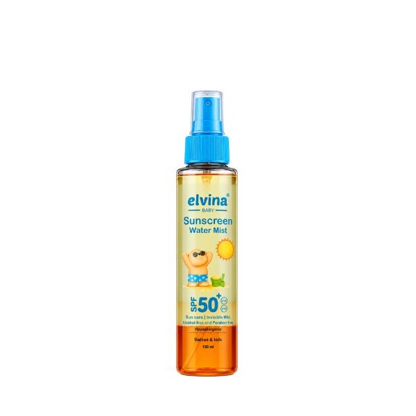 اسپری ضدآفتاب کودک Spf50 مناسب انواع پوست الوینا 150میل